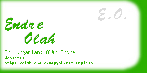 endre olah business card